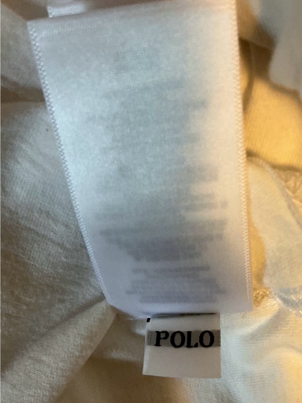 Polo by Ralph Lauren Kid’s White Short Sleeve T-Shirt Size Medium (10-12) - Picture 6 of 6